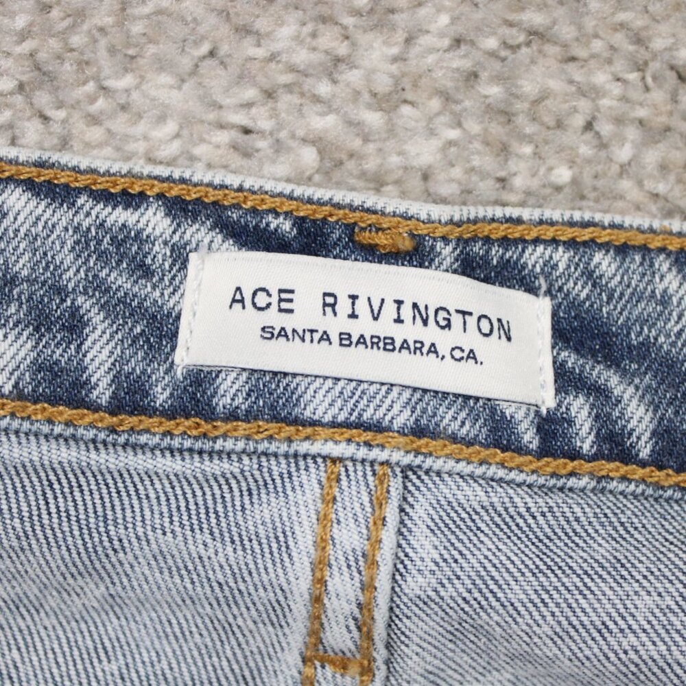 Ace Rivington Jeans NWT Mens 40x32 Blue Candiani Italian Denim Athletic Taper‎ - Picture 12 of 16